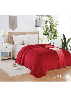 Buy 1 Piece Soft Bed Polyester Blanket single Size 150*200 cm in Saudi Arabia