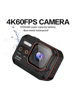 Buy Action Camera 4K60FPS With Remote Control Screen Waterproof Sport Camera drive recorder Sports Camera Helmet Action Cam in Saudi Arabia