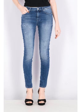 اشتري Women Regular Fit Non Stretchable Denim, Dark Denim Blue في الامارات