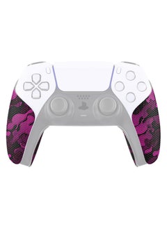 اشتري PlayVital Anti-Skid Sweat-Absorbent Controller Grip for PS5 Controller, Professional Textured Soft Rubber Pads Handle Grips for PS5 Controller - Rose Red Black Camouflage - PFPJ066 في مصر