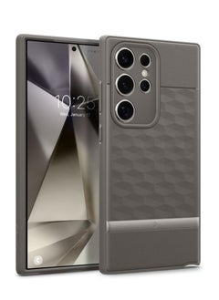 Buy Parallax Case compatible with Samsung Galaxy S24 Ultra Case 5G [Enhanced Ergonomic Design] Military Grade Drop Tested (2024) - Grey in UAE