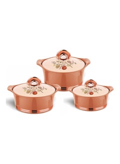 اشتري Hotpot Falcon Gold, Stainless Steel insulated Hot Pot, Food Warmer, Keeps Food Warm for Hours - Falcon Gold 3Pc Set 1.5L, 2.5L, 3.5L في الامارات