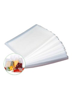 Buy Embossed Vacuum Sealer Kitchen Food Saver Storage Bags Clear 25.00 x 5.00 18.00cm in Saudi Arabia