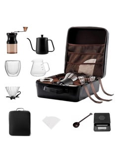 Buy V60 Coffee Maker Set,Pour Over Coffee Kit with Travel Bag,All In 1 Hand Brewing Coffee Machine Accessories Kit in UAE