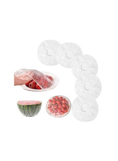Buy Plastic Fresh Keeping Bags Food Cover Set Of 100 Pieces - Transparent in Egypt