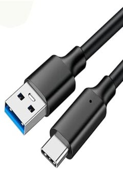 Buy 60W, 3A, PD Fast Charging and Syncing USB-C Cable, 1.5m, Black in Egypt