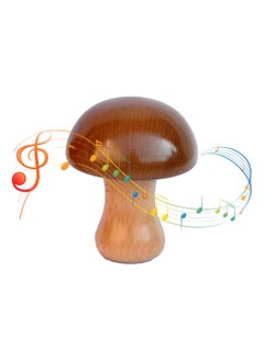 اشتري Mushroom Wooden Carousel Rotating Music Box, Solid Wooden Mushroom Shape Clockwork Music Box, Vintage Durable Exquisite Decorative Rotation Crafts Gift for Boys Girls Adults Kids (Brown) في السعودية