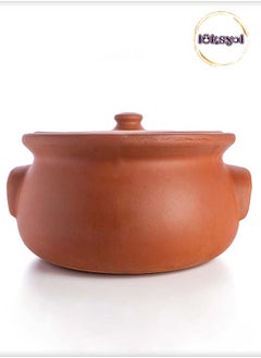 اشتري Luksyol Clay Pot For Cooking, Large Pot, Big Pots For Cooking, Handmade Cookware, Cooking Pot With Lid, Terracotta Pot, Terracotta Casserole, Unglazed Clay Pots For Cooking, Dutch Oven Pot 9.84 Inches في الامارات