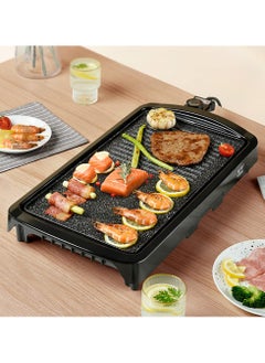 اشتري Electric Grill Pan, Grilling Machine, Multifunctional Grill Pan, Electric Frying Pan, Smokeless Non-Stick Frying Pan, Fried Fish Pan, Adjustable Tempe في الامارات