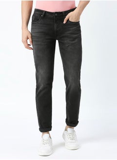 اشتري Mid Rise Low Fade Jeans with Pocket Detail في السعودية