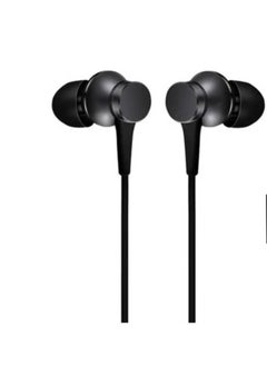 Buy MI Dual Driver Wired in Ear Earphones with Mic Black in Egypt