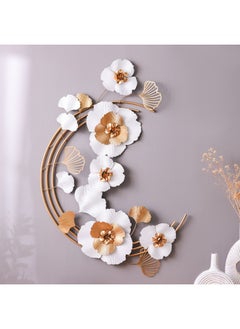 اشتري SS24 Stolpa Metal Wall Accent Gold And White 120x80x4cm في الامارات