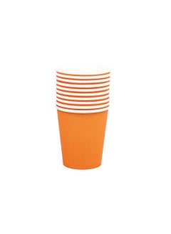 Buy Thickened disposable paper cups 250ml, 10 pieces in Saudi Arabia