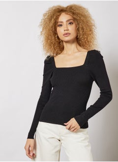 اشتري Ribbed Sweater Top في السعودية