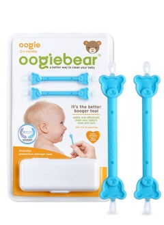 اشتري oogiebear - أداة الأنف والأذن. منظف ​​آمن وسهل للأنف والأذن لحديثي الولادة والرضع. مزيل شمع الأذن والمخاط المزدوج. بديل الشفاط - عبوتان مع حقيبة - أزرق في الامارات