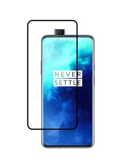 Buy 3D Glass Screen Protector Margoun for OnePlus 7T Pro Black/Clear in UAE