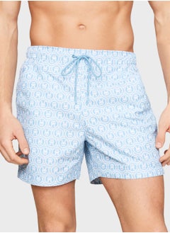 Buy Monogram Drawstring Swim Shorts in UAE