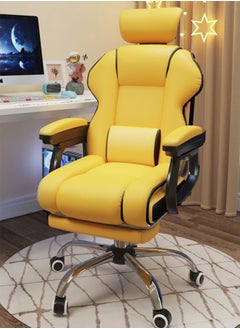 اشتري Gaming Chair Adjustable Computer Chair Yellow في السعودية