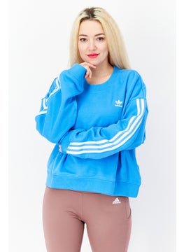 Buy Women Sportswear Fit Long Sleeve Outdoor Sweatshirt, Blue in Saudi Arabia