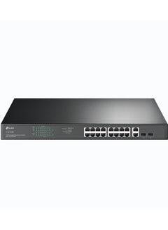 Buy TP-Link TL-SG1218MP 18-Port Gigabit Rackmount Switch with 16 PoE+ (16 PoE+ Gigabit RJ45 ports, 2 Gigabit Non-PoE RJ45 ports, 2 Combo Gigabit SFP Slots, 250 W, Rackmount) in UAE