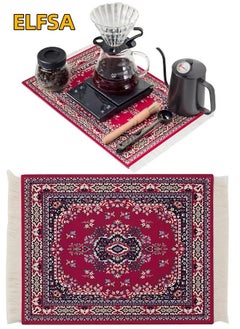 Buy Coffee Mat Coffee Cup Mat Coffee Mug MatTable Mat Mouse Pad Rubber Rectangle 26.5x18x0.5 cm
Red in Saudi Arabia