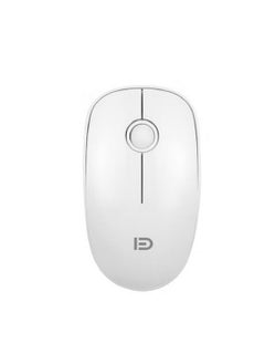 Buy 2.4G Wireless Mute Mouse Optical Tracking Power Saving Smooth Scroll Wheel White in Saudi Arabia