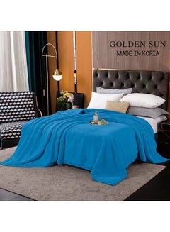 Buy Heavy Korean winter blanket, measuring 240 cm by 200 cm and weighing 4.2 kg, a blanket with an ultra-soft layer made of high-quality materials in Saudi Arabia