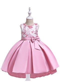 اشتري Girls Princess Dress Children Evening Party Dresses Pink Color في الامارات