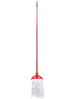 Buy Floor Cleaning Classic Wet Mop with stick red/white in Saudi Arabia
