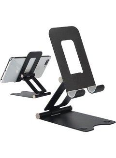 Buy Cell Phone Stand, Adjustable Phone Stand for Desk, Foldable Tablet Stand Holder for iPhone 12 Pro Max / 12 Mini / 11 SE X XS Samsung Galaxy S20+ S20 S10+ S10 iPad Pro/Air/Mini (Matel Double) in UAE