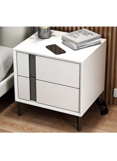 Buy European-style Light Luxury Bedside Table With Drawers 40*40*45cm in Saudi Arabia