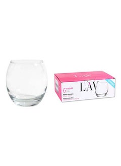 Buy 6 Piece Short Glasses Set 405 Ml-Clear in Egypt