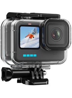 اشتري Waterproof Case for GoPro Hero 12 11 10 9 Black, 60M Underwater Dive Housing Shell with Bracket Accessories for Go Pro Hero12 Hero11 Hero10 Hero9 Action Camera في السعودية