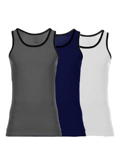 اشتري Cottonil Set of 3 Everyday Undershirt Sleeveless 0763 في مصر