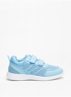 Buy Girls Textured Sports Shoes with Hook and Loop Closure in Saudi Arabia