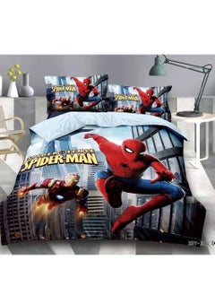 اشتري Disney Three-Piece Set Cotton Quilt Single Size Comforter Bedding Set, Anime Cartoon Bed kids Duvet Cover Set في الامارات