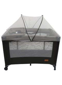 اشتري Dream Nest Affordable Nursery Center Bassinet & Playard - Lightweight - Grey في الامارات