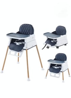 Buy 3 In 1 Adjustable Dining Chair For Baby/Toddler Dark blue in Saudi Arabia