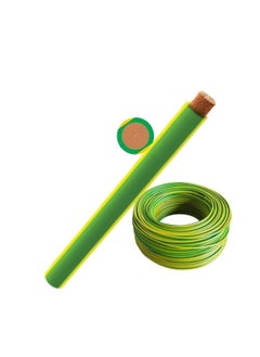 Buy RR 4.0mm Single Core Wire-100 Yards-Yellow/Green in UAE