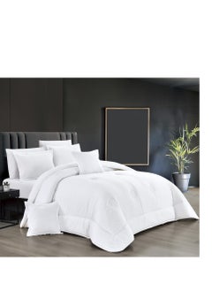 اشتري A royal plain double comforter set that adds beauty and elegance to your room في السعودية