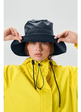 اشتري Women Plain Rain Bucket Hat, Navy Blue في الامارات