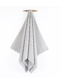 Buy Cesme Bath Sheet, Grey - 600 GSM, 90x150 cm in UAE