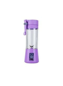 Buy Electric Blender And Portable Juicer Cup With Six Blades Purple 380ML in UAE