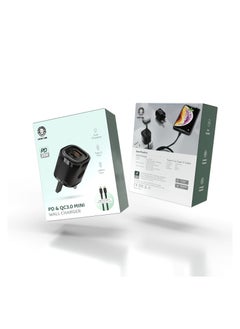 اشتري Green Lion PD+QC 20W One-way solution+TC-TC data cable 1m Black في الامارات