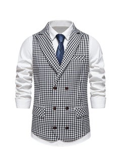 اشتري New Double Breasted Gun Collar Suit Vest في الامارات