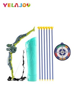 Buy Bow and Arrow Set for Kids Cartoon Dinosaur Bow Archery Toy Set Includes 6 Suction Cup Arrows Quiver Outdoor Toys for Boys Girls in UAE