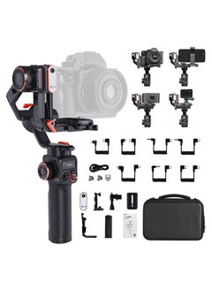 اشتري Hohem iSteady MT2 Kit 3-Axis Camera Stabilizer Gimbal Stabilizer للهواتف الذكية 1.2 كجم/2.64 رطل دعم الحمولة اتصال BT مع مستشعر رؤية AI ووحدة إضاءة التعبئة المتوافقة مع كاميرا الهاتف في الامارات