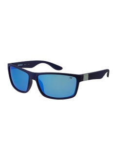 Buy Men CTS-8018 Polarized Wrap Sunglasses Blue 61mm in UAE