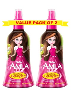 Buy Dabur Amla Nourishing Kids Detangler (2x200ml) | Enriched with Amla, Olive, Almond, Natural Oils & Vitamin E | For Smooth & Soft Hair | Super Value Pack in UAE