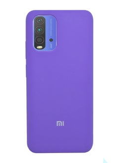 Buy Redmi 9T Case Silicone Protective Cover with Inside Microfiber Lining in UAE